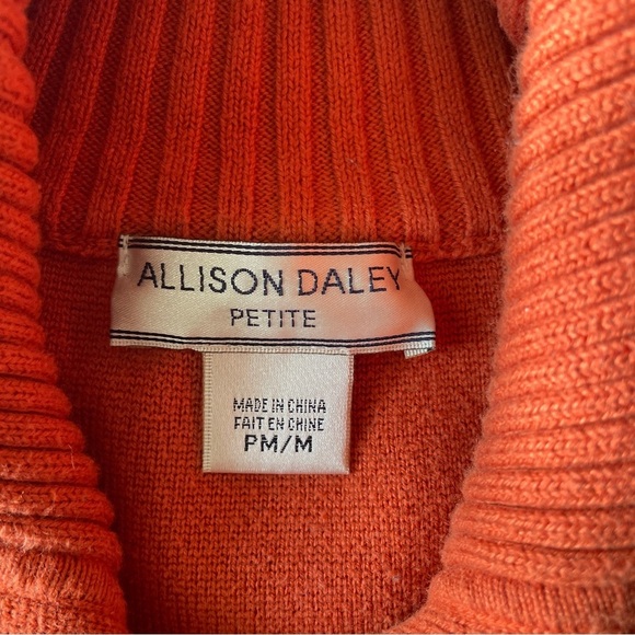 Allison Daley Button Down Cardigan Sweater Big Buttons Long Sleeve - Picture 7 of 8